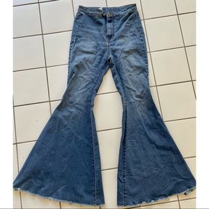 Flare free people bell bottoms